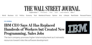 IBM crée des nouveaux empois